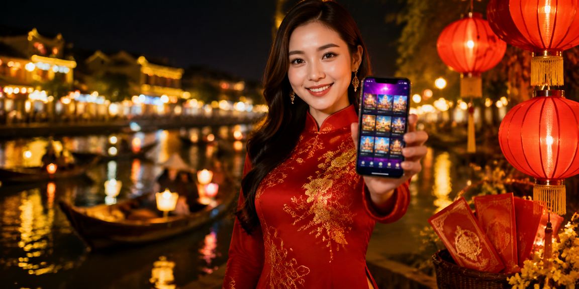 Phong bì đỏ may mắn và trang phục áo dài tại Hội An – biểu tượng phần thưởng đặc biệt