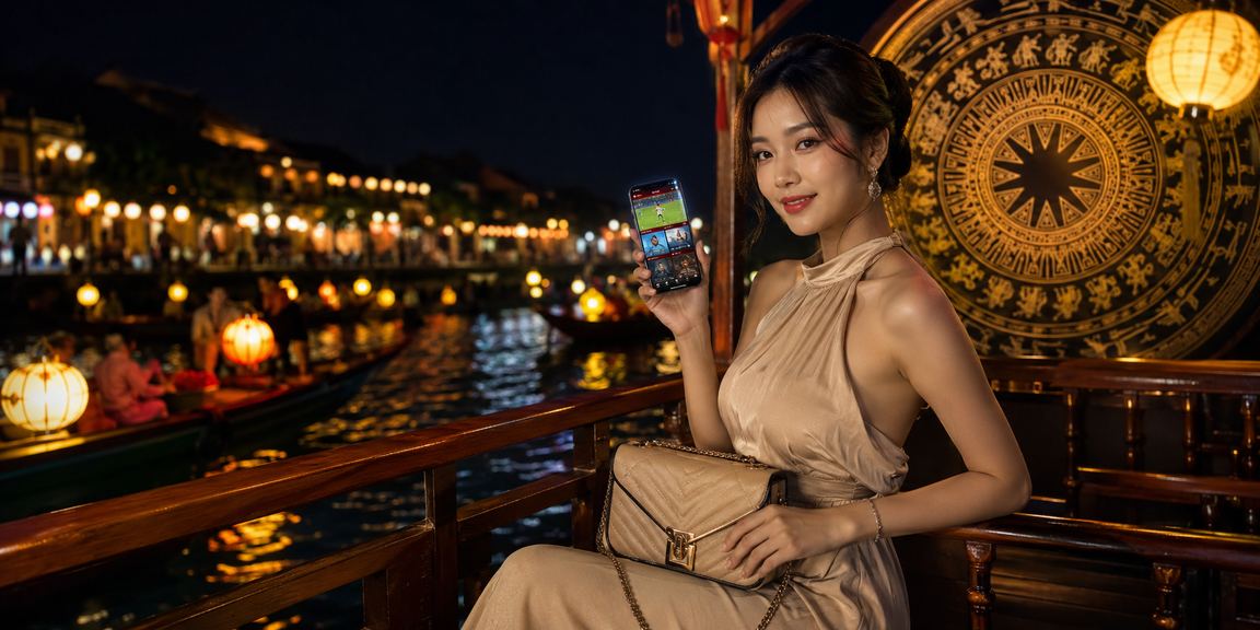 Người chơi tham gia cá cược thể thao tại Hội An trên ứng dụng di động