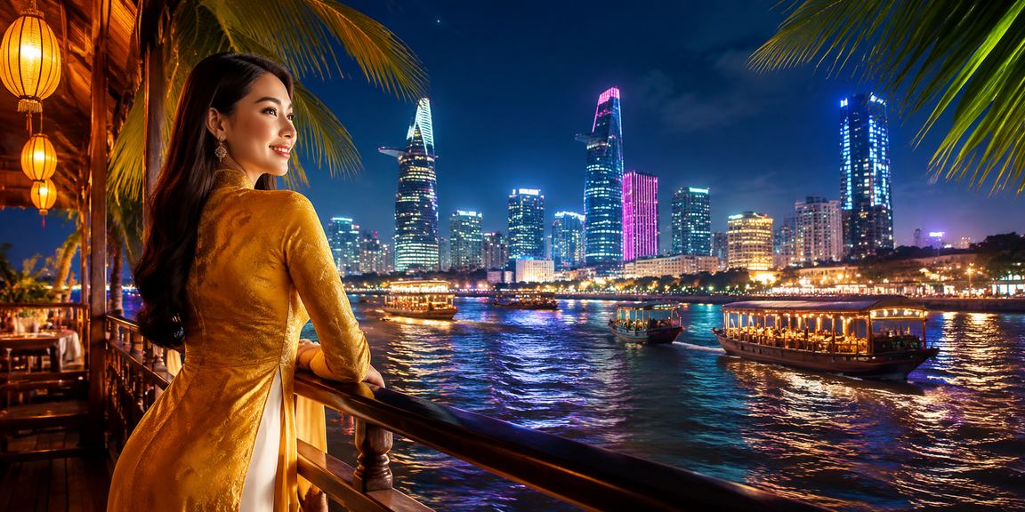 Cảnh đồng bằng sông Cửu Long với biểu tượng bảo vệ người chơi trẻ tuổi